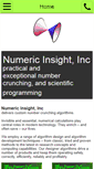 Mobile Screenshot of numericinsight.com